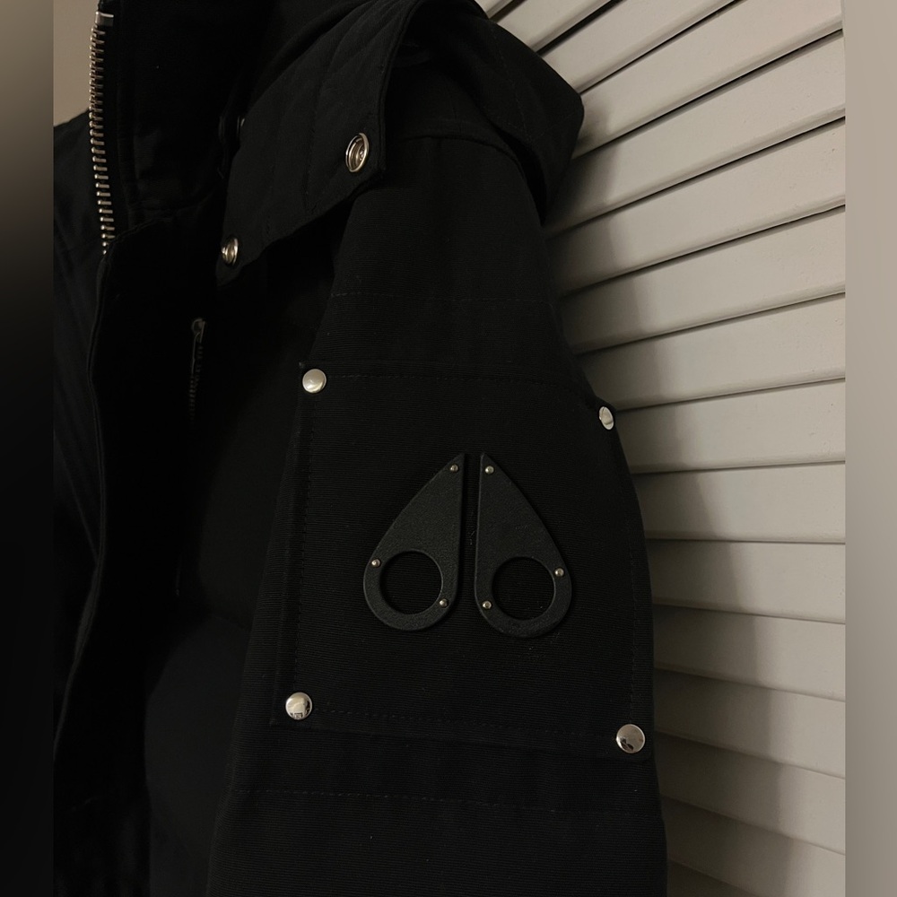 Moose Knuckles Black Down Filled Jacket Size M Wi… - image 5